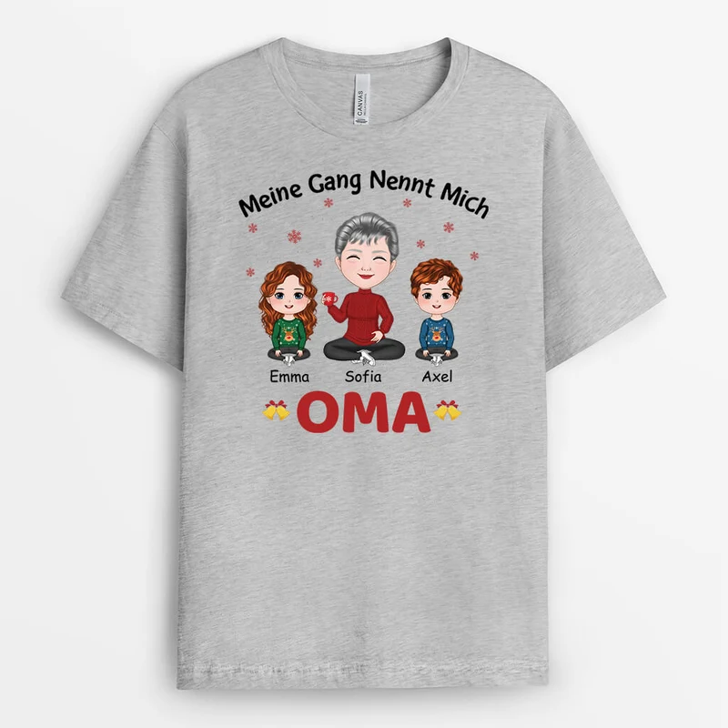 Meine Gang Nennt Mich Mama Zu Weihnachten - Personalisiertes Geschenk | T-shirt für Mamas