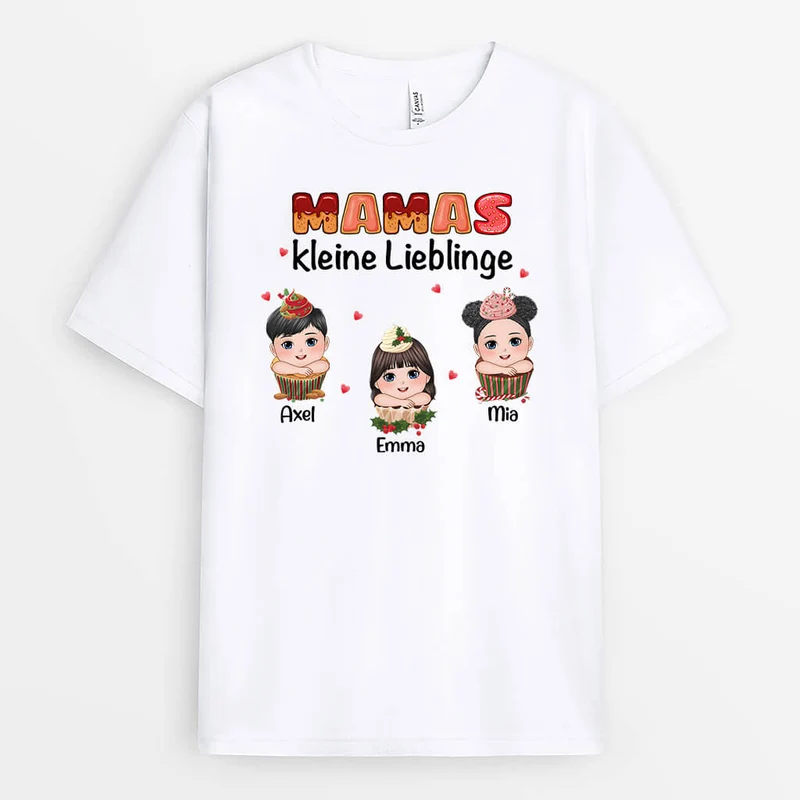 Mamas Kleine Lieblinge - Personalisiertes Geschenk | T-shirt für Mamas