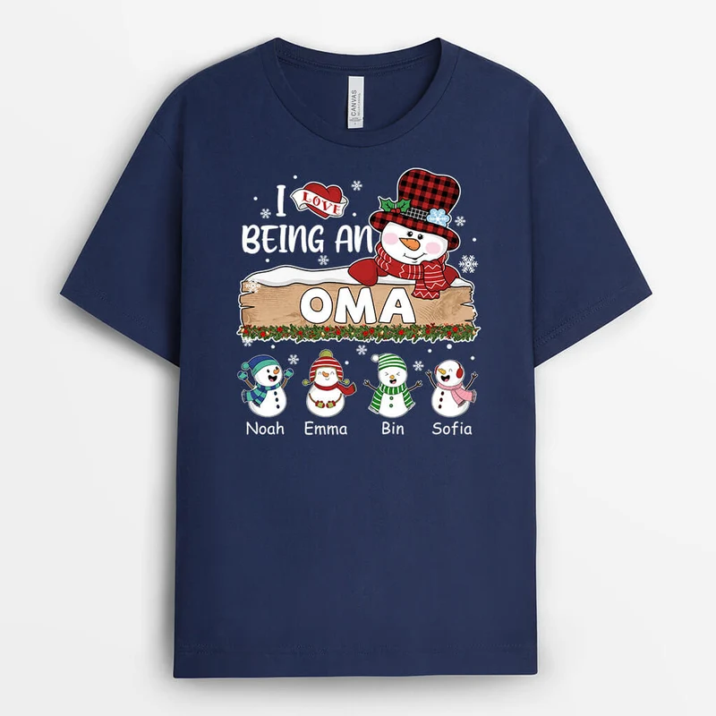 Ich Liebe Es Eine Oma Zu Sein - Personalisiertes Geschenk | T-shirt für Omas