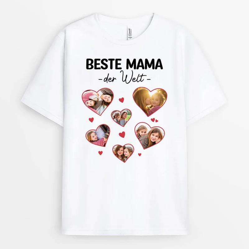 Beste Mama Der Welt - Personalisiertes Geschenk | T-shirt für Mamas