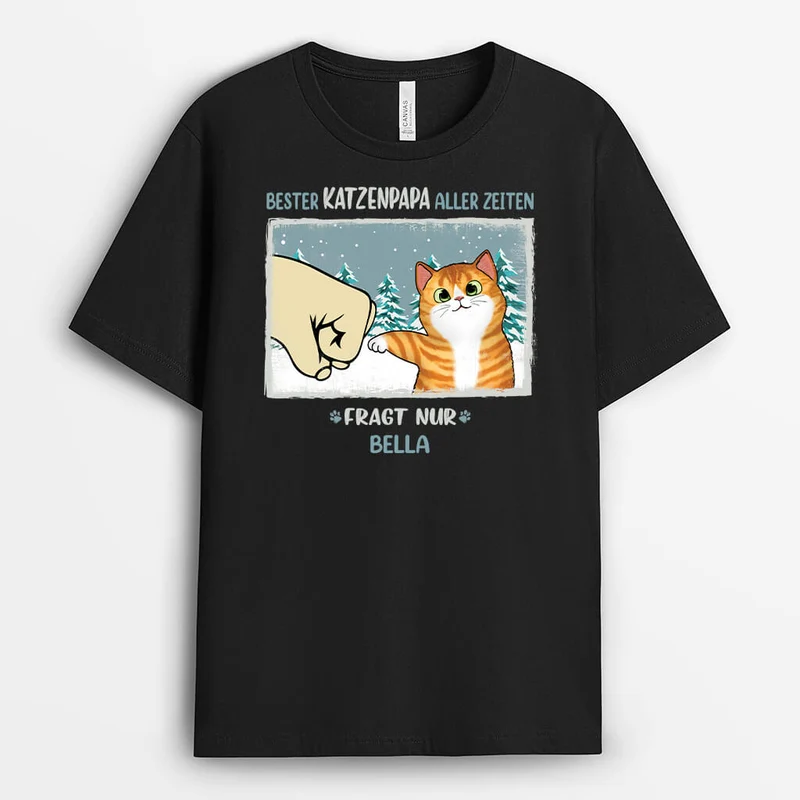 Beste Katzenmama Aller Zeiten - Personalisierte Weihnachtsgeschenke | Katzen T-Shirt