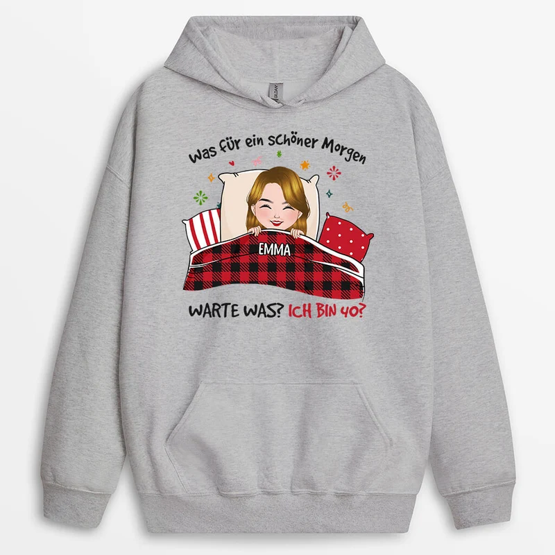 Personalisierter Ein Schöner Morgen 40 Geburtstag Hoodie