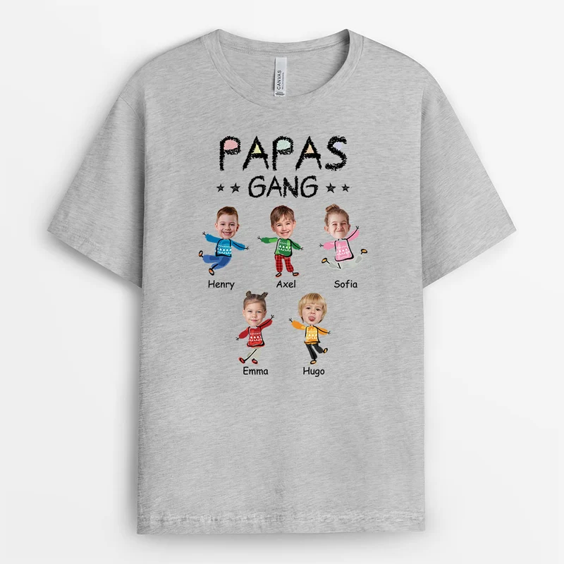 Opas Bande Und Weihnachtsbaum - Personalisiertes Geschenk | T-Shirt für Opas