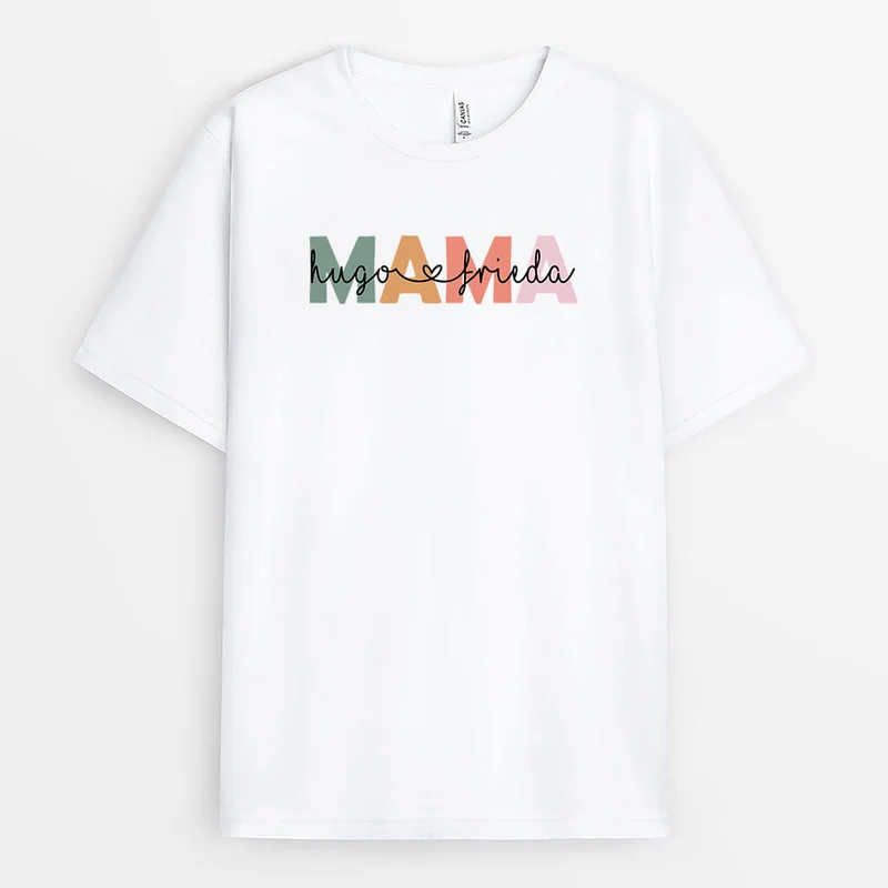Mama/Oma - Personalisiertes Geschenk | T-Shirt für Damen