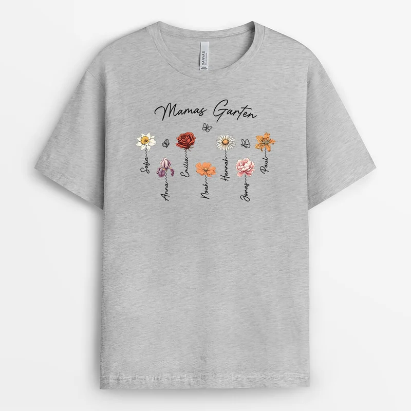 Omas/Mamas Garten - Personalisiertes Geschenk | T-shirt für Frauen