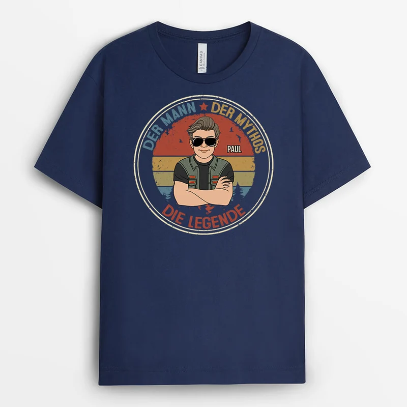 Der Mann Der Mythos Die Legende - Personalisiertes Geschenk | T-shirt für Herren