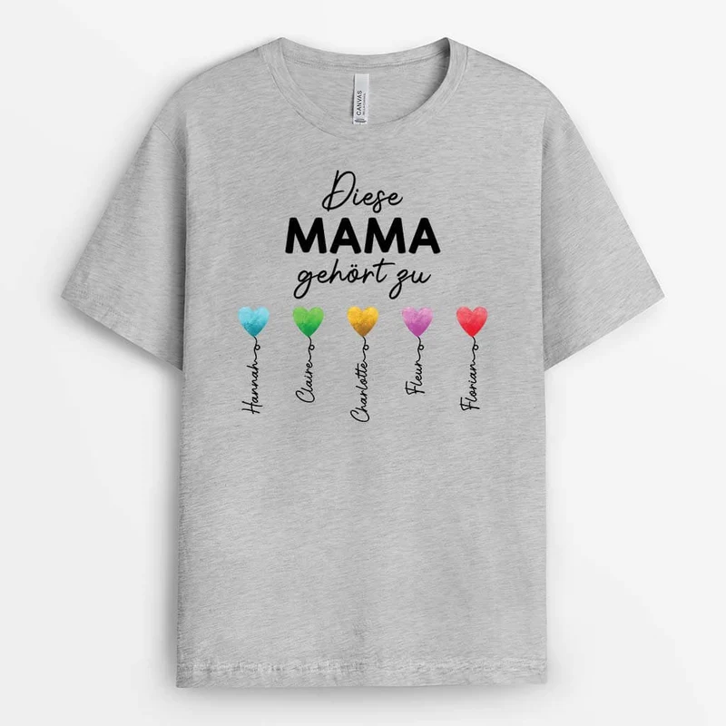 Oma Herz - Personalisiertes Geschenk | T-Shirt für Omas
