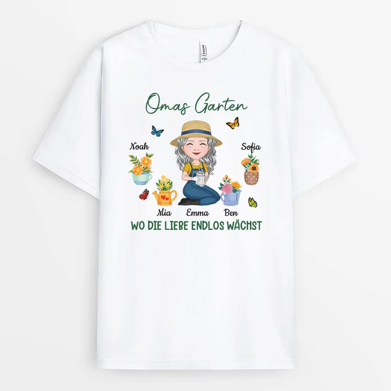 Omas Garten - Personalisiertes Geschenk | T-shirt für Mamas