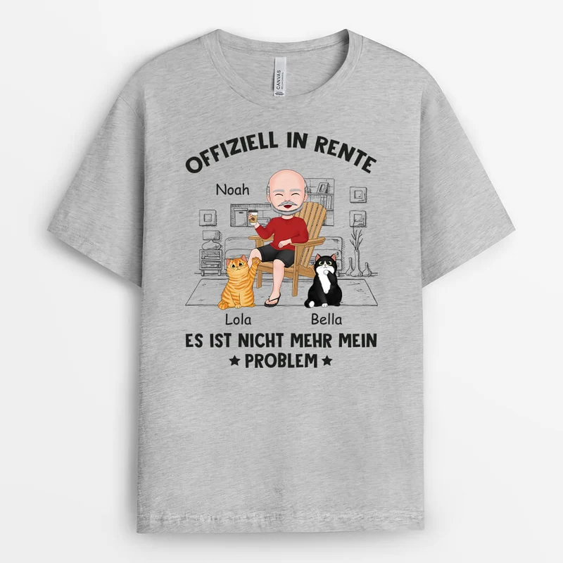 Offiziell Im Ruhestand Nicht Mehr Mein Problem - Personalisierte Geschenke | T-Shirt für Großeltern