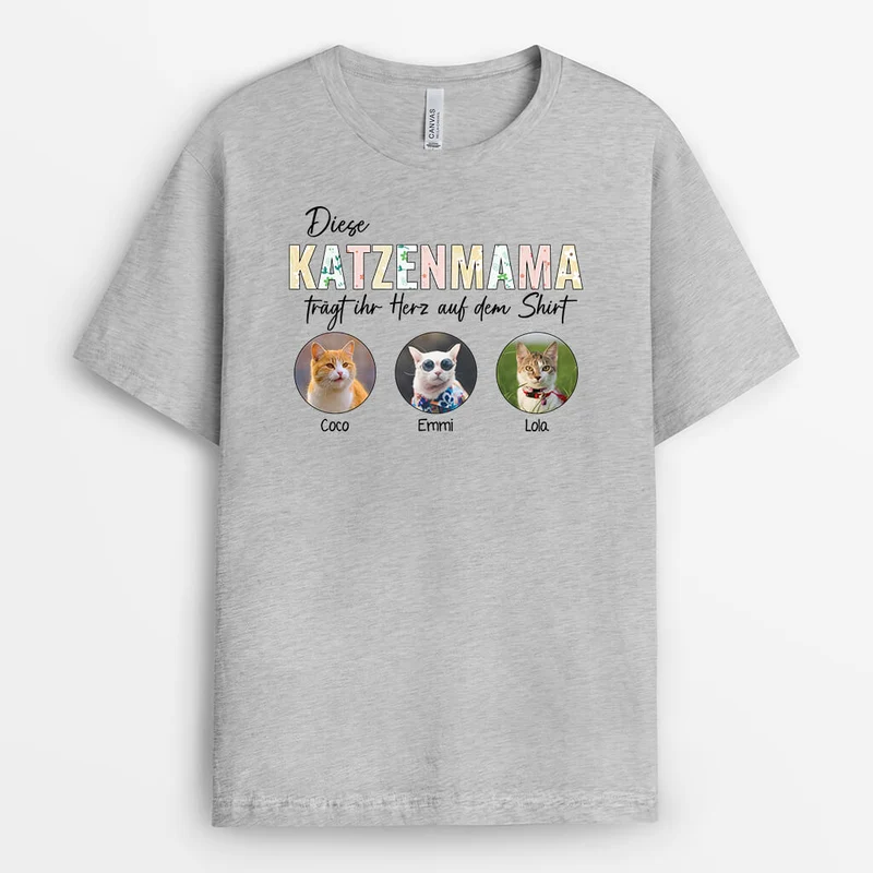 Diese Hundemama/Hundepapa Trägt Ihr/Sein Herz Auf Dem Shirt - Personalisiertes Geschenk | T-shirt für Hundeliebhaber