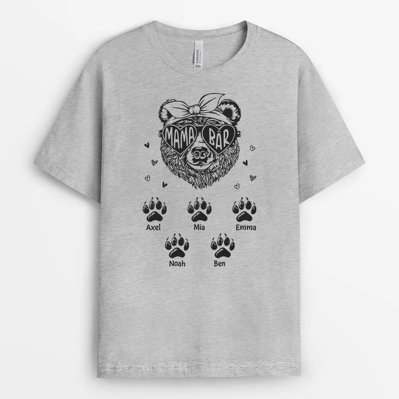 Mama Bär - Personalisiertes Geschenk | T-shirt für Mamas