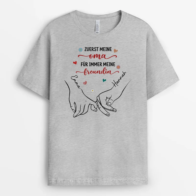 Zuerst Meine Mutter Für Immer Meine Freundin - Personalisiertes Geschenk | T-shirt für Frauen
