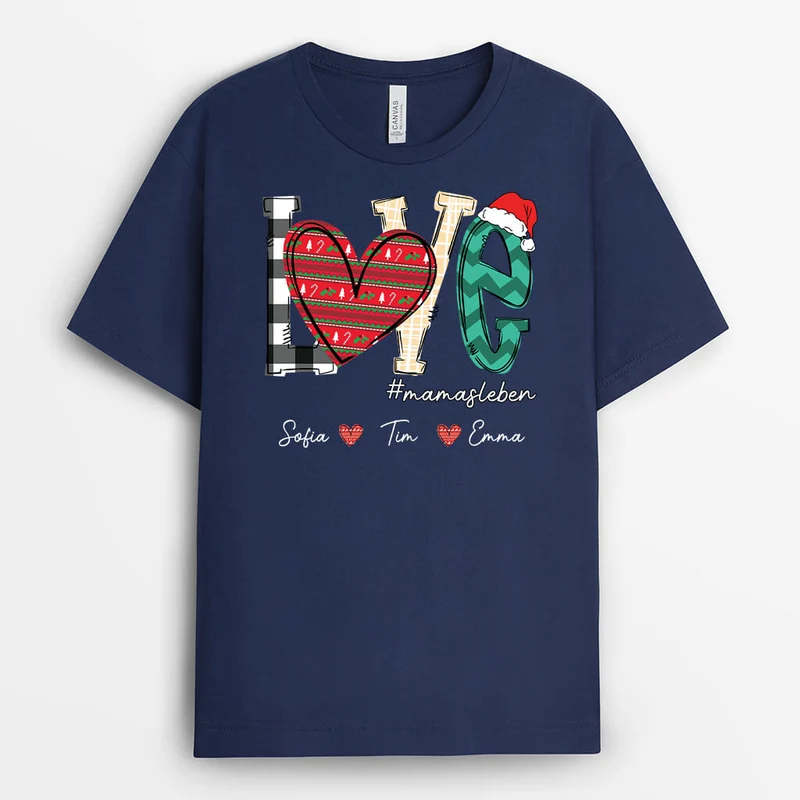Liebe Mama - Personalisiertes Geschenk | T-shirt für Mamas