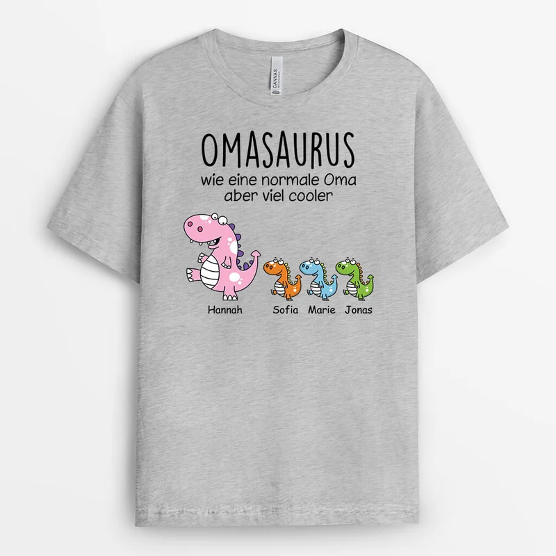 Opasaurus/Papasaurus Wie Ein Normaler Opa/Papa Aber Viel Toller - Personalisiertes Geschenk | T-Shirt für Männer