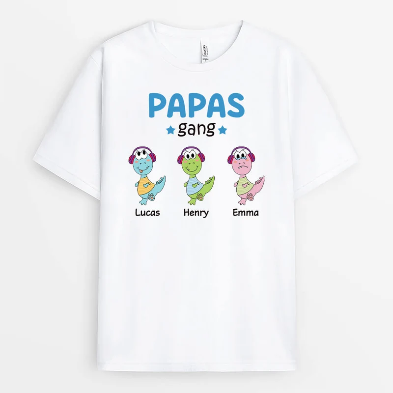 Mamas Bande mit Dinosaurier - Personalisiertes Geschenk | T-Shirt für Frauen