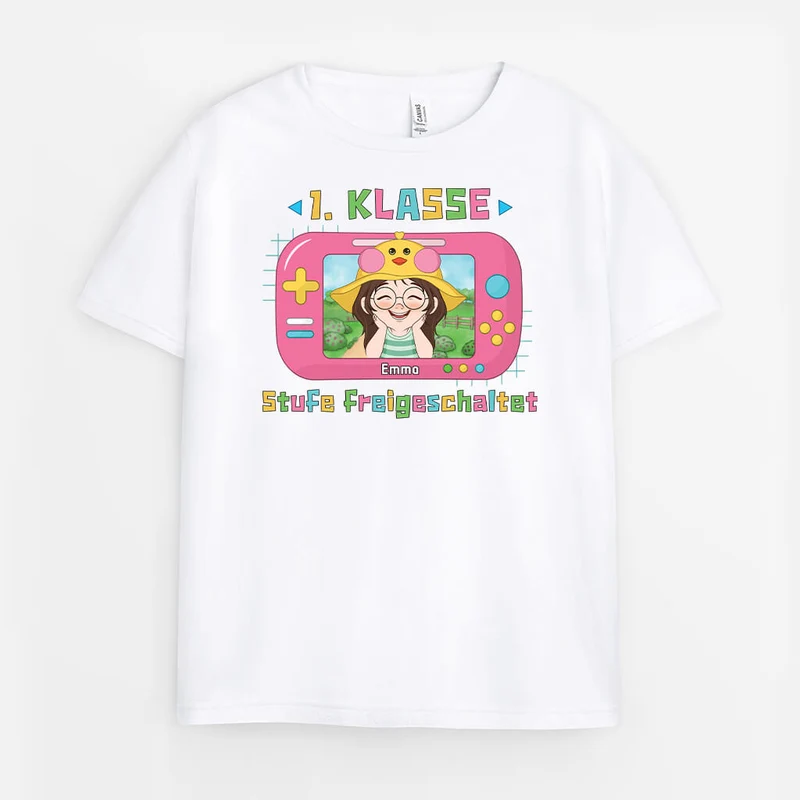 Stufe Freigeschaltet - Personalisiertes Geschenk | T-Shirt für Kinder