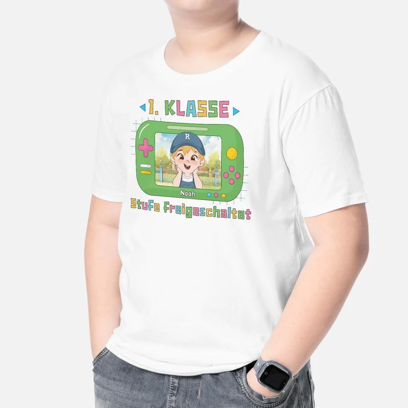 Stufe Freigeschaltet - Personalisiertes Geschenk | T-Shirt für Kinder