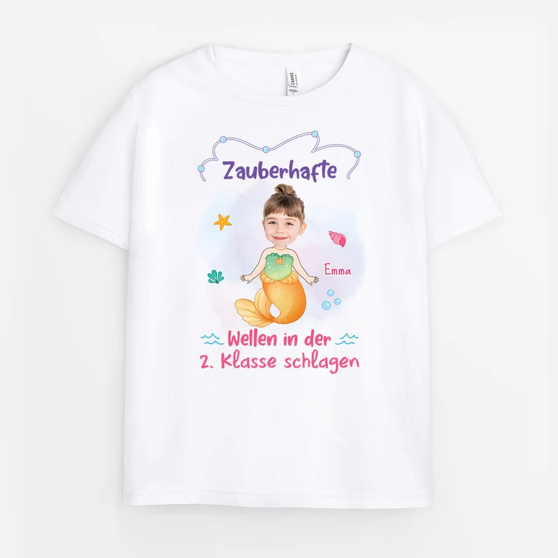 Zauberhafte Wellen In Der ... Klasse Schlagen - Personalisiertes Geschenk | T-Shirt für Kinder