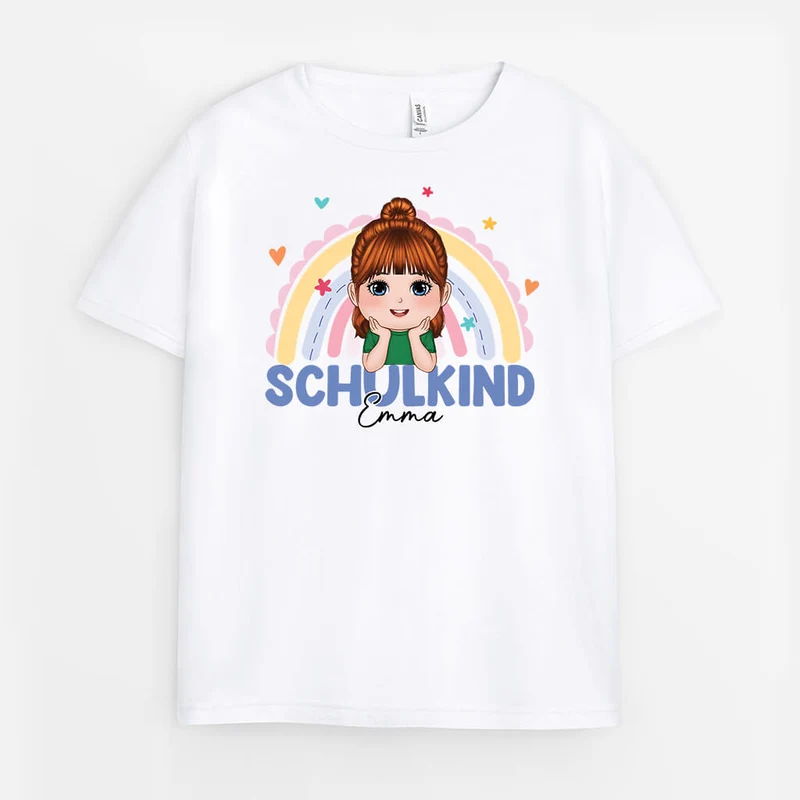 Schulkind - Personalisiertes Geschenk | T-Shirt für Kinder