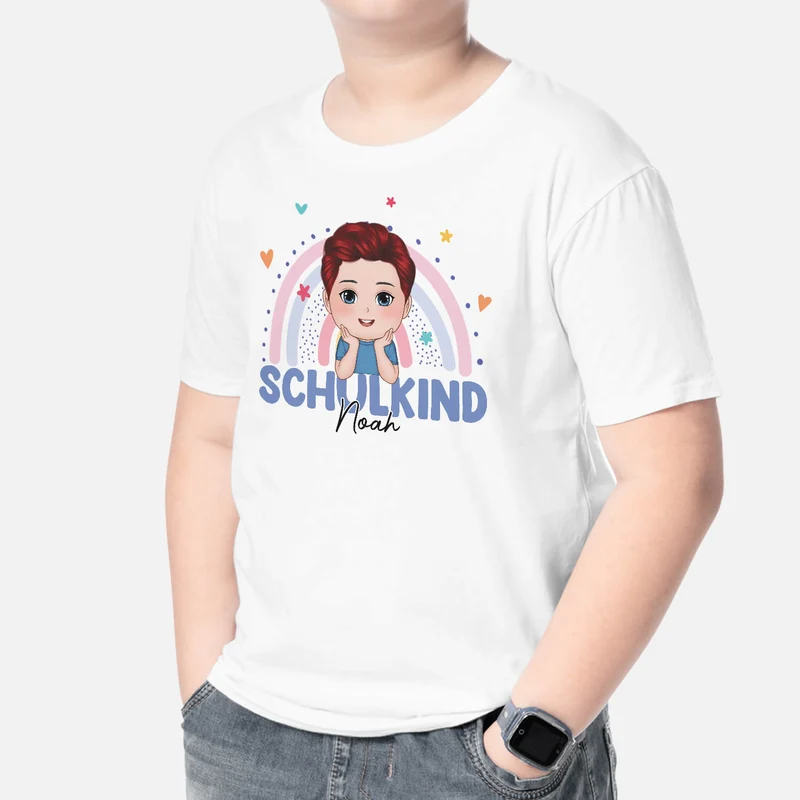 Schulkind - Personalisiertes Geschenk | T-Shirt für Kinder