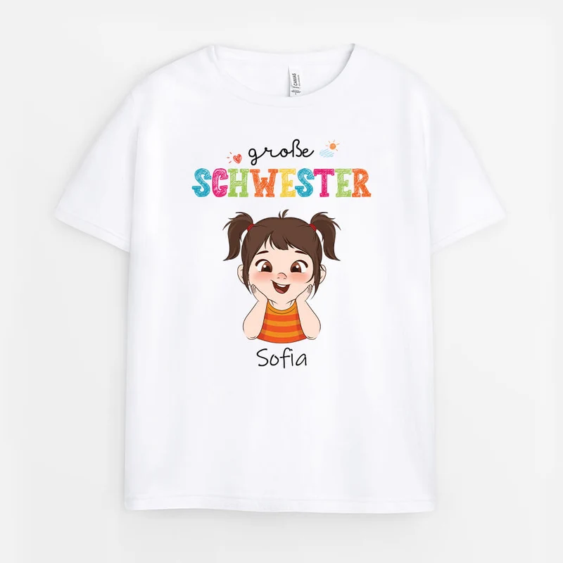 Bruder Und Schwester - Personalisiertes Geschenk | T-Shirt für Geschwister