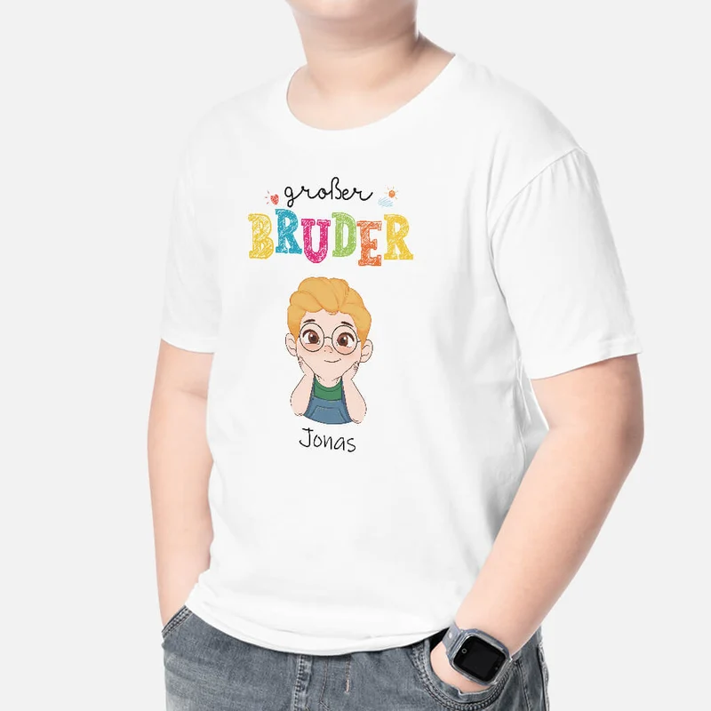 Bruder Und Schwester - Personalisiertes Geschenk | T-Shirt für Geschwister