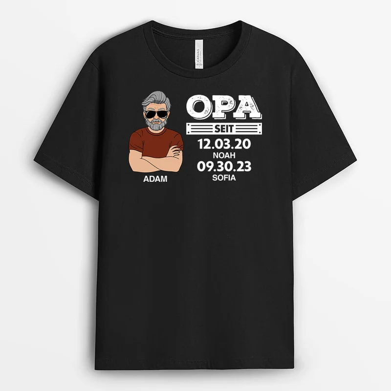 Papa Seit - Personalisiertes Geschenk | T-shirt für Papas