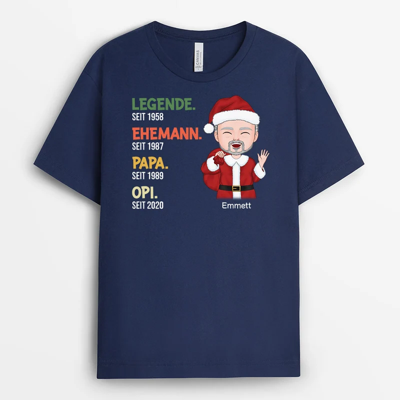 Legende Zu Festliche Weihnachten - Personalisiertes Geschenk | T-shirt für Opas