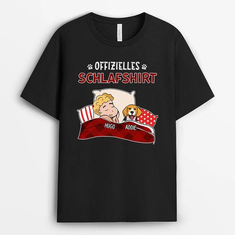 Das Ist Mein Pyjamashirt Mit Hunden - Personalisiertes Geschenk | T-shirt für Hundeliebhaber