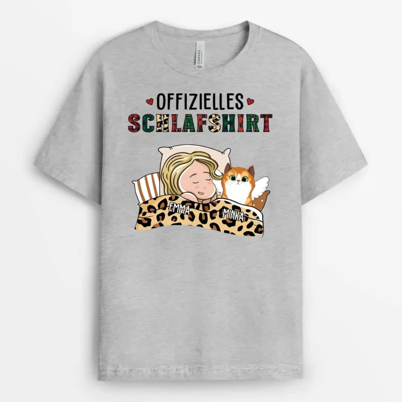Für Immer In Meinem Herzen Mit Katzen - Personalisiertes Geschenk | T-shirt für Katzenliebhaber