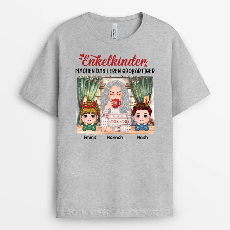 Enkel Machen Das Leben Großartiger - Personalisiertes Geschenk | T-shirt für Großeltern