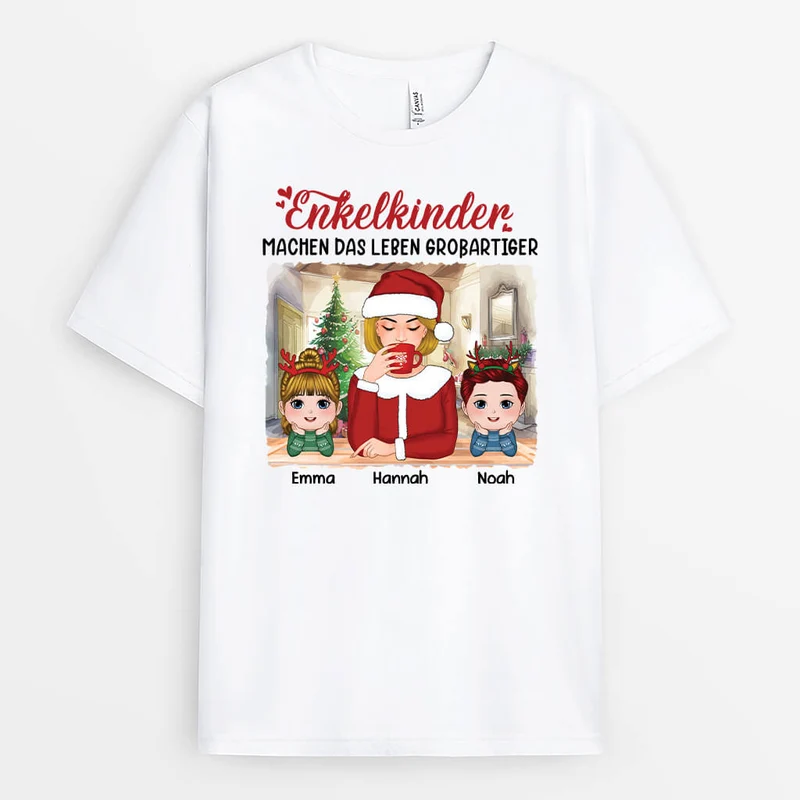 Enkel Machen Das Leben Großartiger - Personalisiertes Geschenk | T-shirt für Großeltern