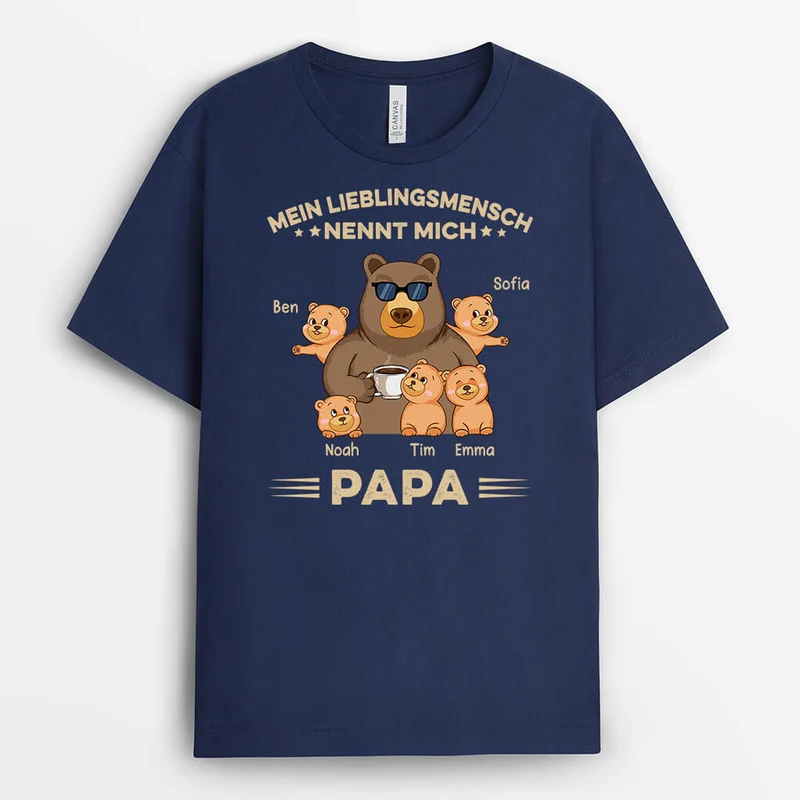 Meine Lieblingsmenschen Nennen Mich Opa - Personalisiertes Geschenk | T-shirt für Opas