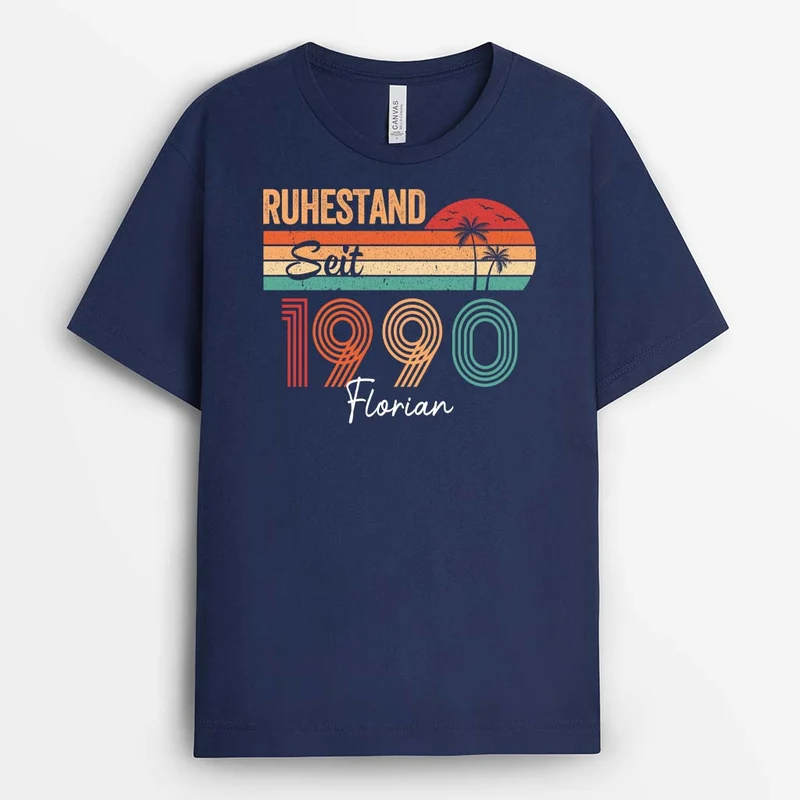 In Rente Seit - Personalisiertes Geschenk | T-shirt für Frauen/Herren