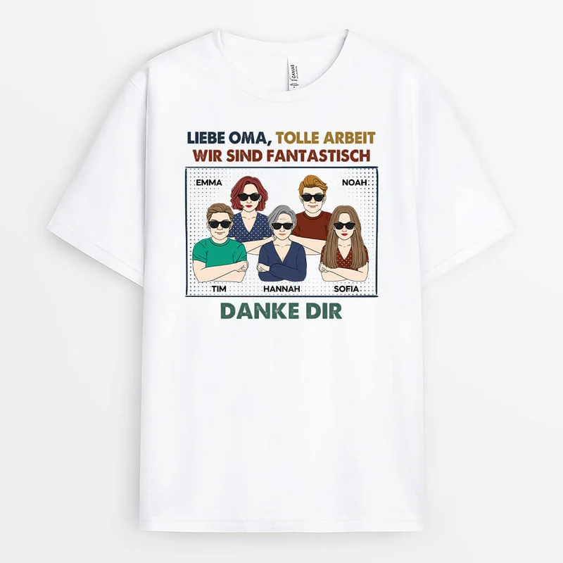 Lieber Papa Großartige Arbeit Wir Sind Fantastisch Danke Dir - Personalisiertes Geschenk | T-shirt für Papas
