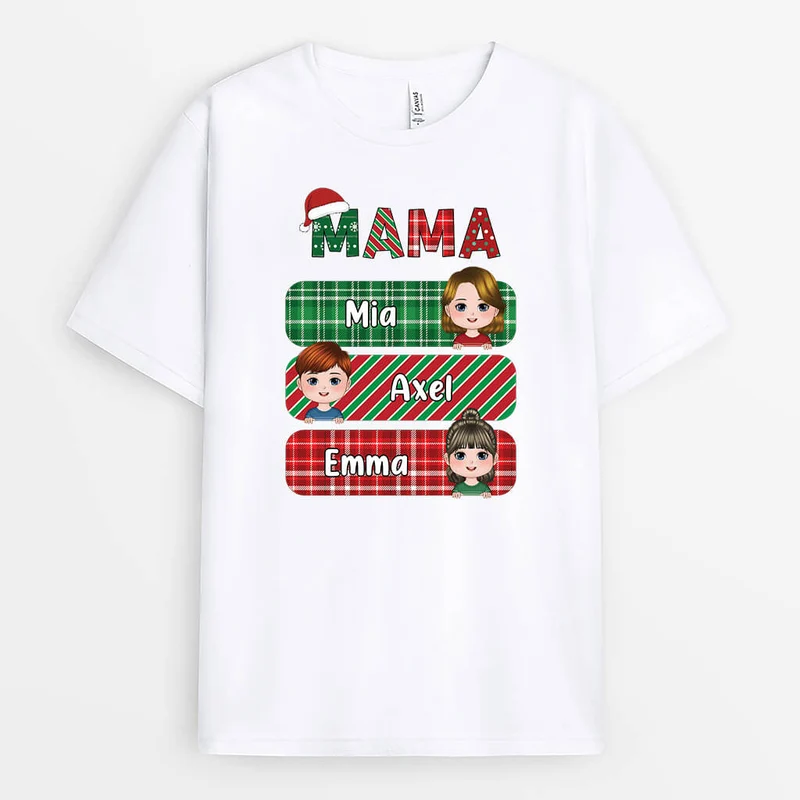 Diese Oma Gehört Zu Mit Weihnachtsmuster - Personalisiertes Geschenk | T-shirt für Oma