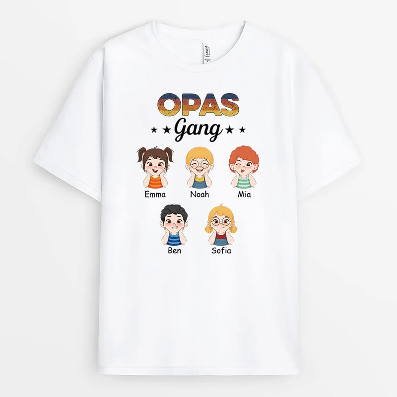 Papas Bande - Personalisiertes Geschenk | T-shirt für Papas