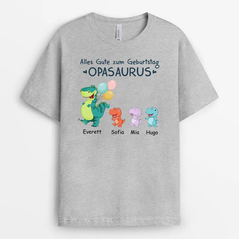 Alles Gute Zum Geburtstag Papasaurus - Personalisierte Geschenke | T-Shirt für Papa/Opa