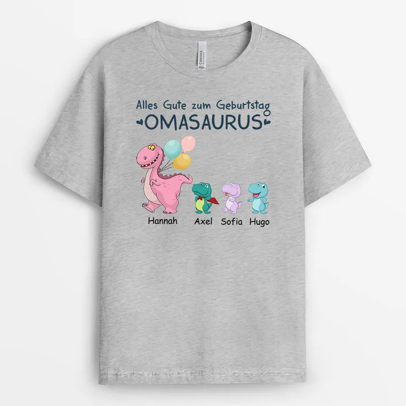 Alles Gute Zum Geburtstag Mamasaurus - Personalisierte Geschenke | T-Shirt für Mama/Oma
