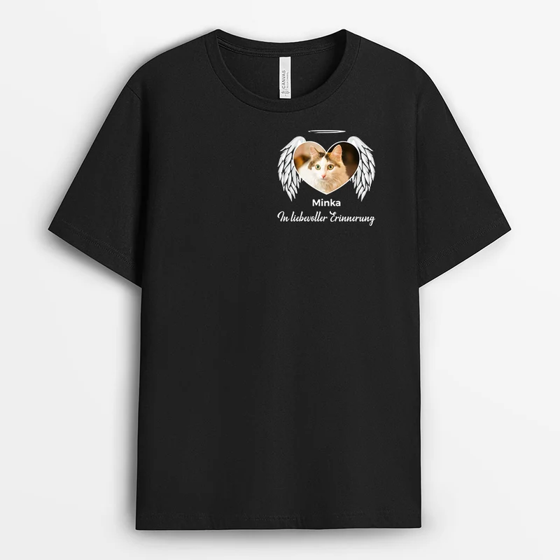 In Liebevoller Erinnerung Katzen - Personalisierte Geschenke | T-Shirt für Katzenliebhaber