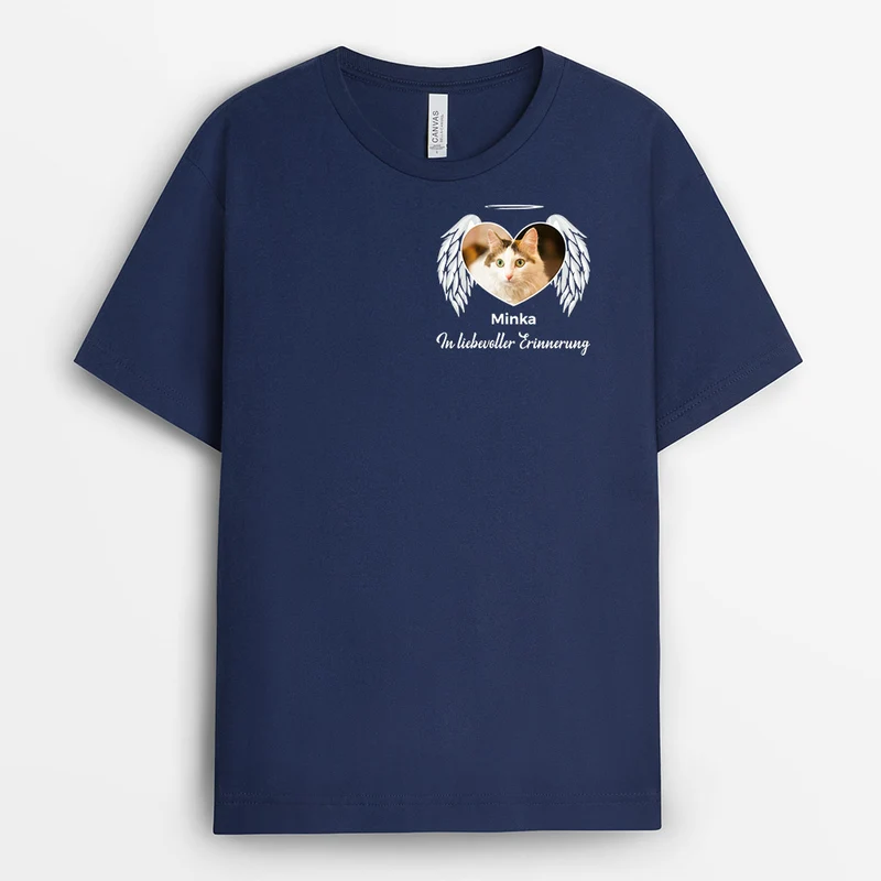 In Liebevoller Erinnerung Katzen - Personalisierte Geschenke | T-Shirt für Katzenliebhaber