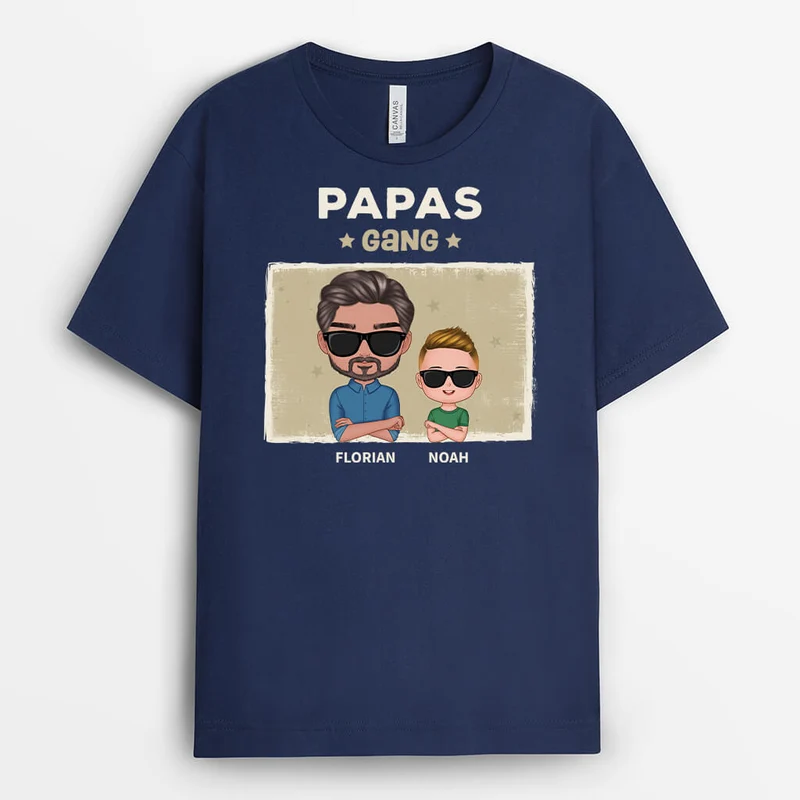 Papas Bande - Personalisiertes Geschenk | T-shirt für Papas