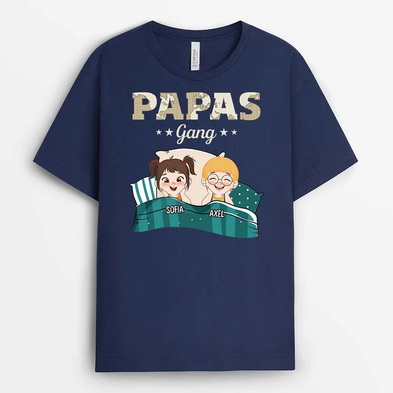 Papas Bande - Personalisiertes Geschenk | T-shirt für Papas