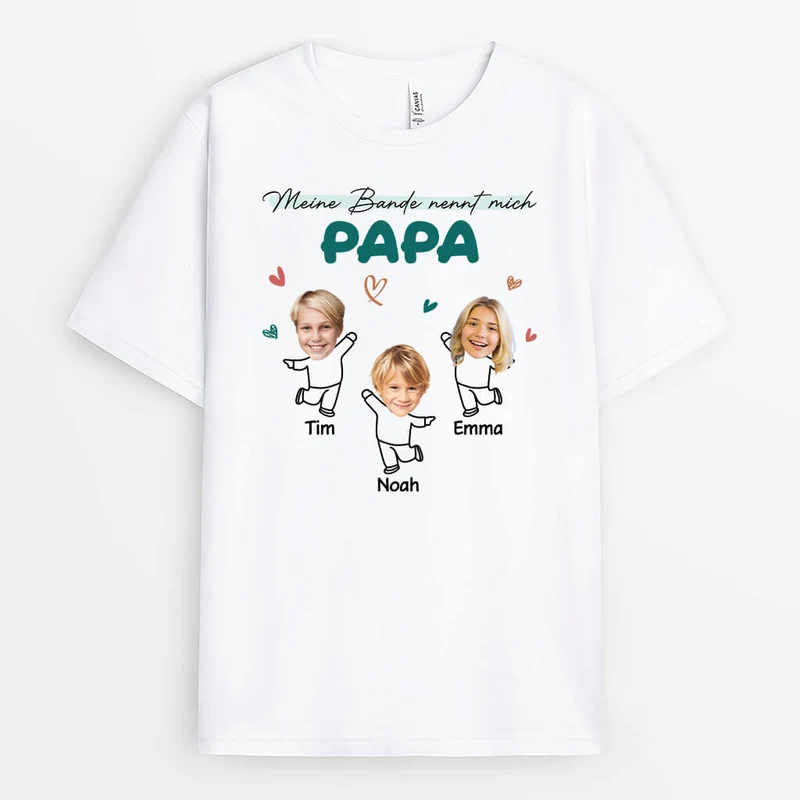 Mein Team Nennt Mich Opa/Papa - Personalisiertes Geschenk | T-shirt für Herren