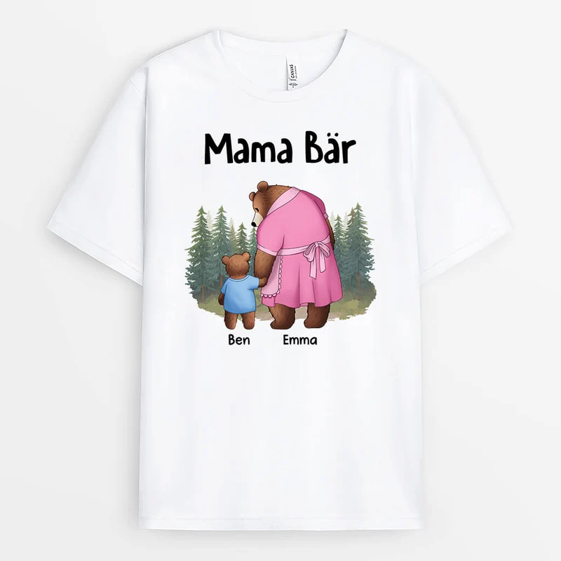 Mama Bärin - Personalisiertes Geschenk | T-shirt für Mamas