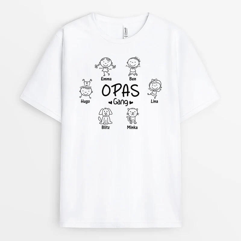 Papas/Opas Bande - Personalisiertes Geschenk | T-Shirt für Papas