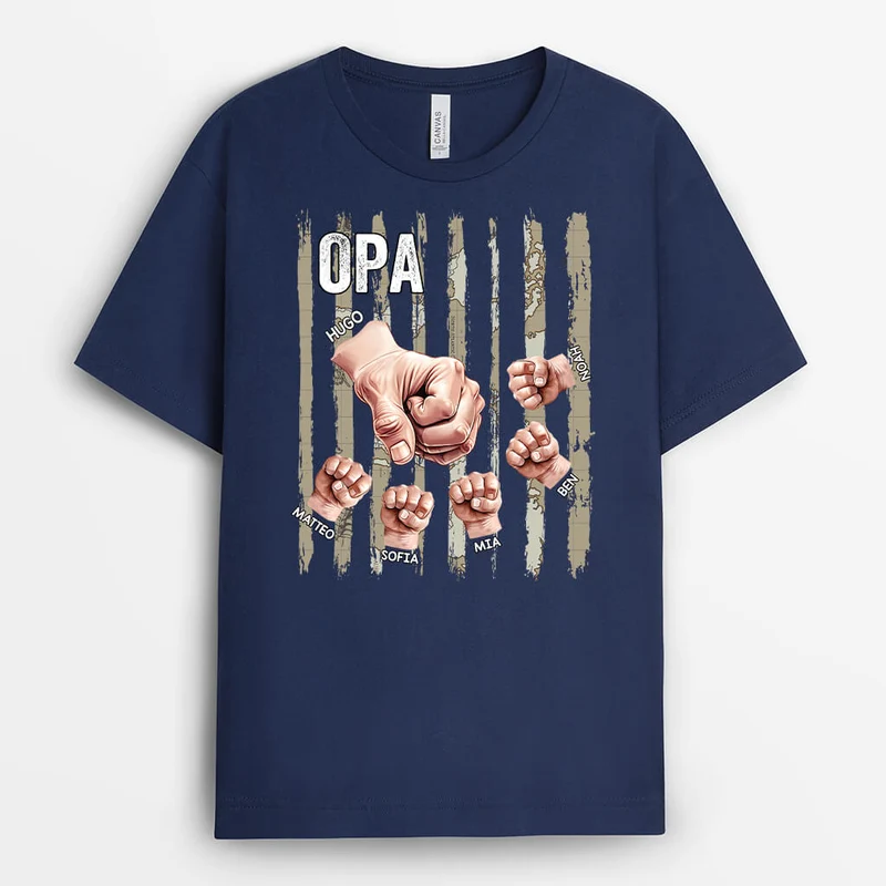 Papa/Opa Faust - Personalisiertes Geschenk | T-Shirt für Opas/Papas