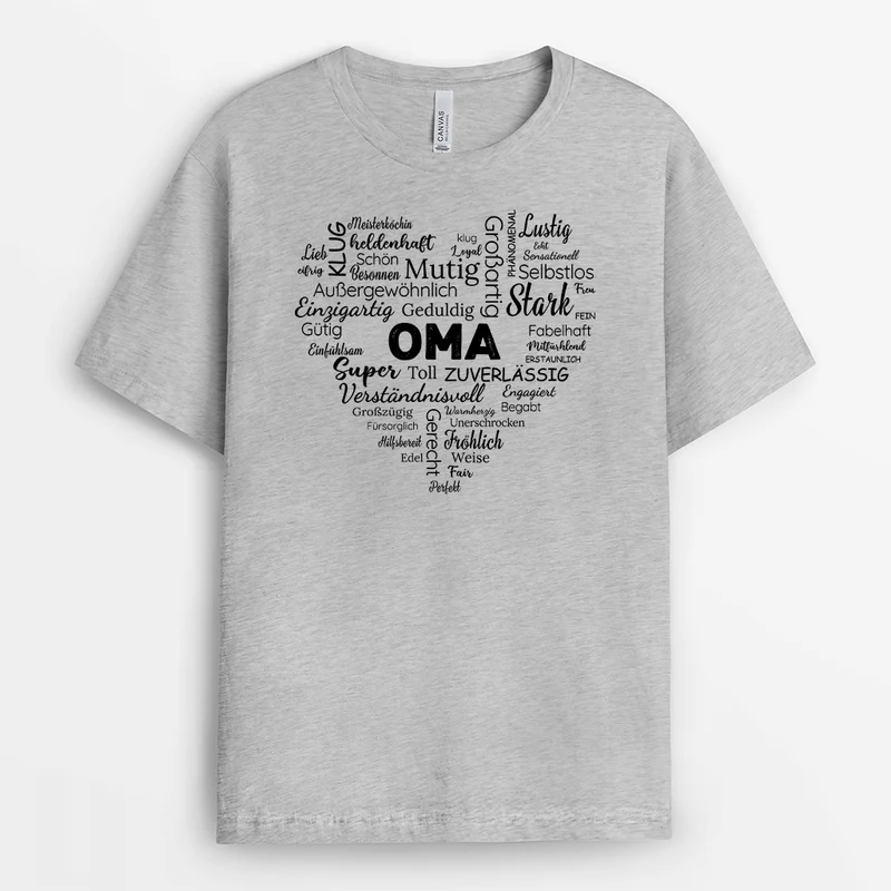 Super Mama Herz - Personalisiertes Geschenk | T-Shirt für Mamas