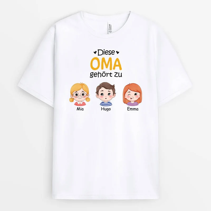 Dieser Opa Gehört Zu - Personalisiertes Geschenk | T-Shirt für Opas