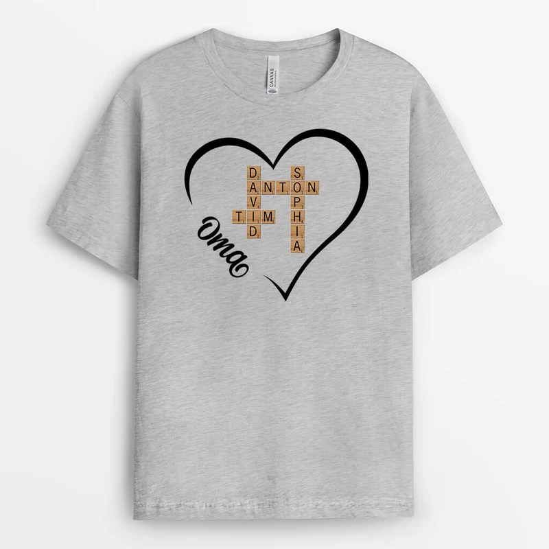 Oma/Mama Puzzle - Personalisiertes Geschenk | T-Shirt für Damen